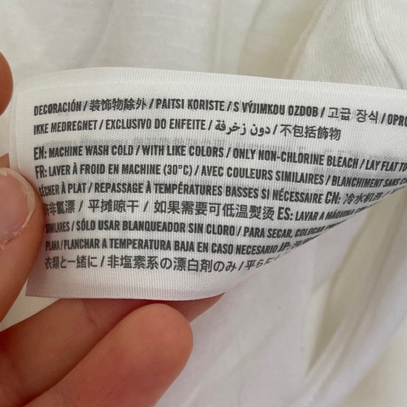 Abercrombie and Fitch White Long-Sleeved Tie-Front Top Size XS - Picture 10 of 11